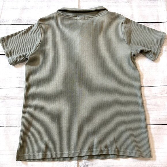 Lil Legs Green Ribbed Polo - Picture 6 of 6